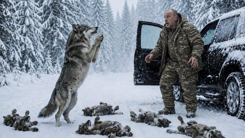 «Что сделал ветеран, когда нашёл волчицу в метели: история, от которой сжимается сердце»