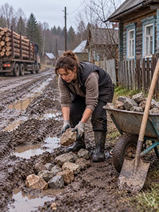 A city dweller bought a house in a remote village with no road access.