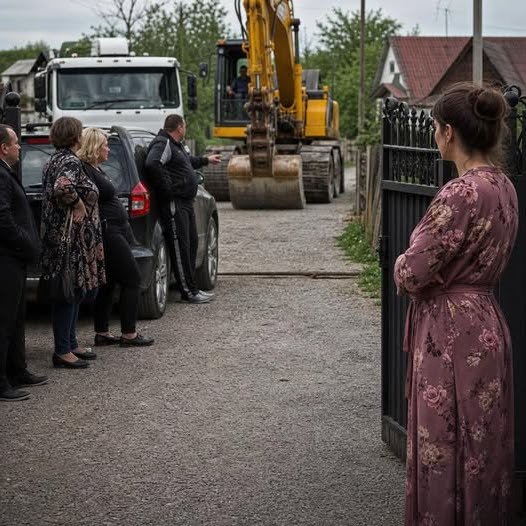 “We aren’t leaving—go to court!” the relatives laughed. Ira silently opened the gate for the heavy machinery.
