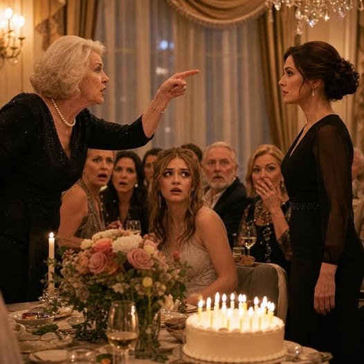“Not my granddaughter,” my mother-in-law blurted out at the table on the day of my…