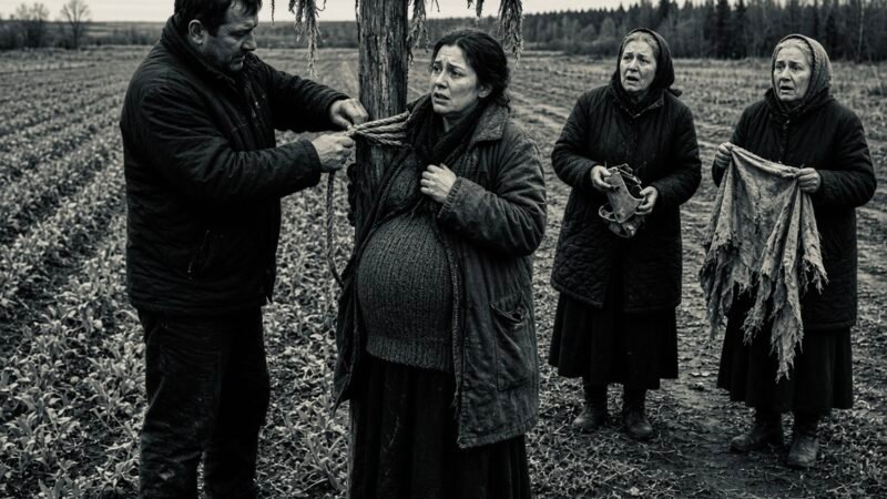 Мой муж привязал меня к пугалу на поле, когда я была беременна